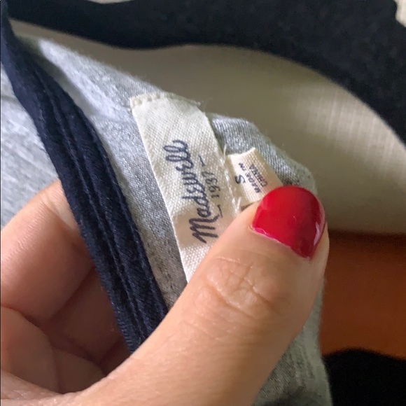 Madewell Roster Colorblock Hi-Lo Long Sleeve Tee - Picture 7 of 7